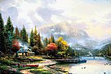 Thomas Kinkade Famous Paintings - End of a Perfect Day III
